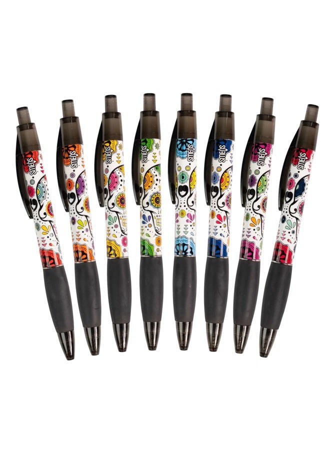 Scentco Sugar Skull Smens - Patented Gourmet Scented Pens, Black Ink, Medium Point - 8 Count - Image 5