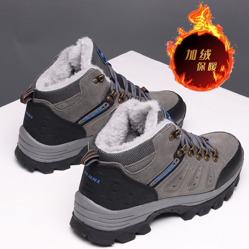 Plus Size Snow Boots Men'S Winter Warm Fleece-Lined 46 Outdoor Tooling High-Top Northeast Large Cotton Shoes Men 47 - Image 3