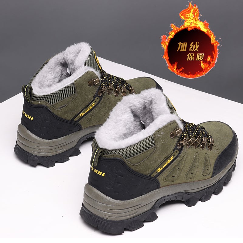 Plus Size Snow Boots Men'S Winter Warm Fleece-Lined 46 Outdoor Tooling High-Top Northeast Large Cotton Shoes Men 47 - Image 1