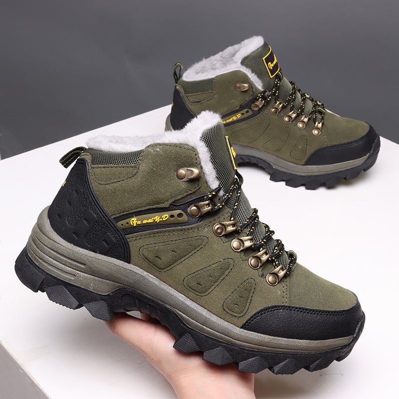 Plus Size Snow Boots Men'S Winter Warm Fleece-Lined 46 Outdoor Tooling High-Top Northeast Large Cotton Shoes Men 47 - Image 5
