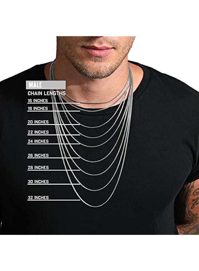 Arabest Unique Cross Necklace Gifts with Pull Out Gift Box for Son/Grandson/Dad/Love on Graduation/Father's Day/Birthday-Black/Silver(Various Sizes) - Image 5