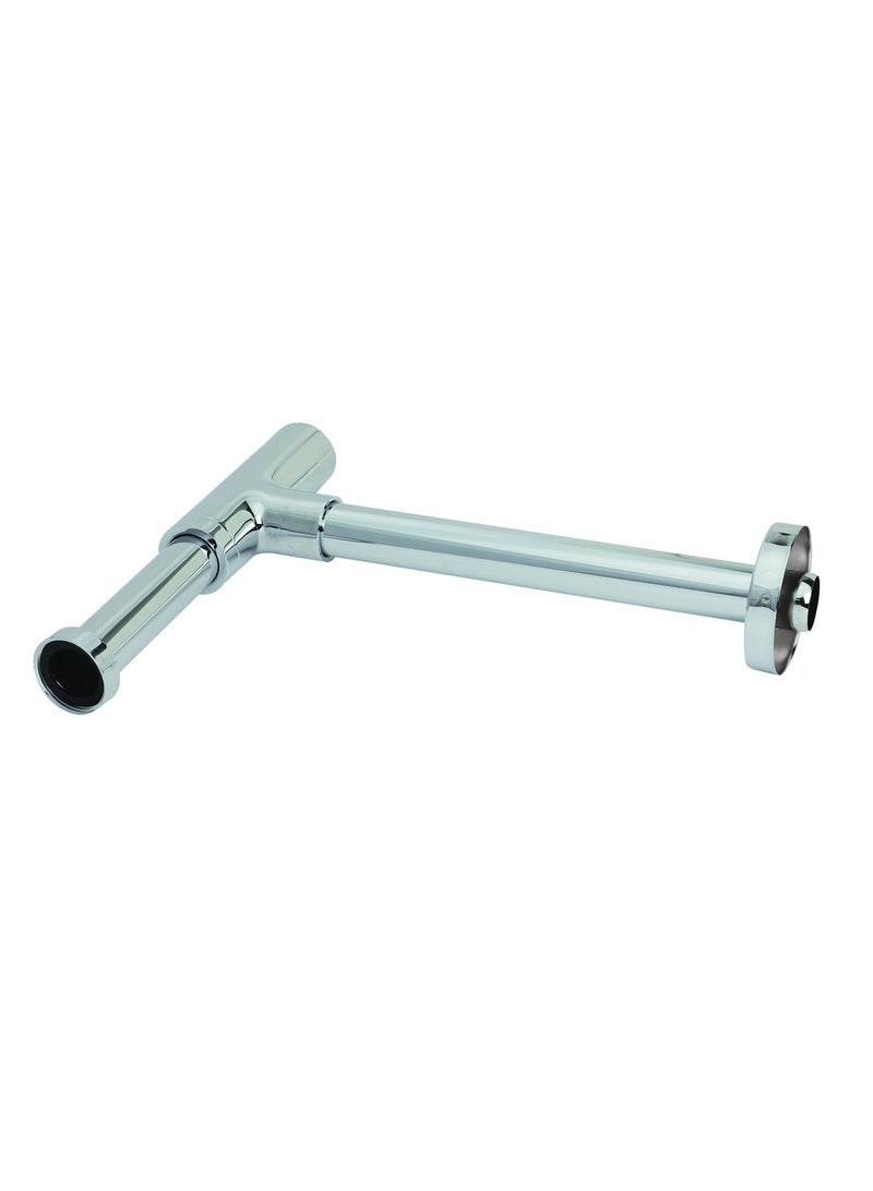 Bold Universal Brass Basin Bottle Trap –Durable Brass Construction with Shiny Chrome Finish, Odor-Free & Hygienic Bathroom Accessory with Modern Design for All Décor Styles, Drain with 1 year warranty - Image 2