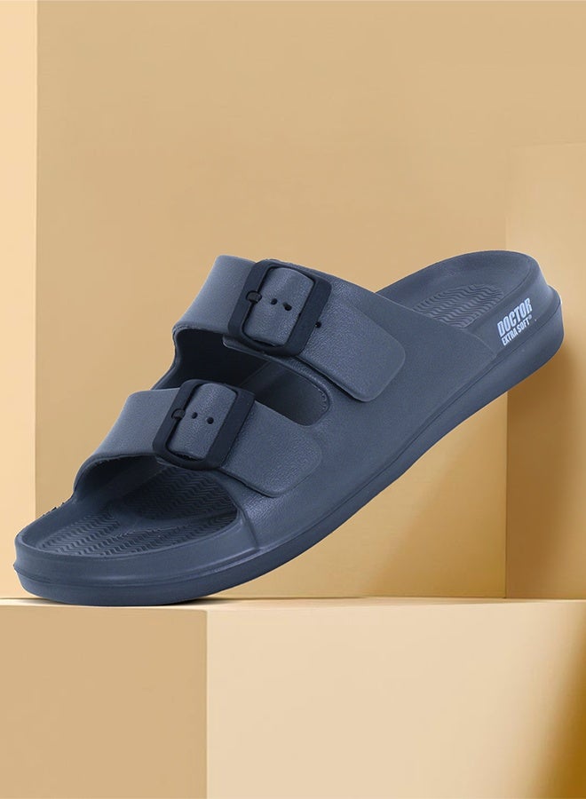 DOCTOR EXTRA SOFT شباشب دكتور إكسترا سوفت الكلاسيكية للرجال مع أحزمة قابلة للتعديل | مريحة وخفيفة الوزن | شباشب يومية مقاومة للماء ومضادة للانزلاق للرجال والأولاد – D-505 - Image 1