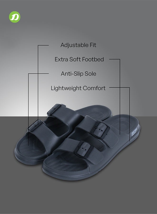 DOCTOR EXTRA SOFT شباشب دكتور إكسترا سوفت الكلاسيكية للرجال مع أحزمة قابلة للتعديل | مريحة وخفيفة الوزن | شباشب يومية مقاومة للماء ومضادة للانزلاق للرجال والأولاد – D-505 - Image 4