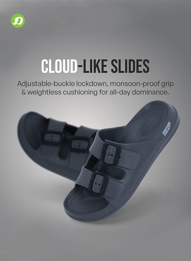 DOCTOR EXTRA SOFT شباشب دكتور إكسترا سوفت الكلاسيكية للرجال مع أحزمة قابلة للتعديل | مريحة وخفيفة الوزن | شباشب يومية مقاومة للماء ومضادة للانزلاق للرجال والأولاد – D-505 - Image 3