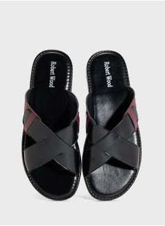 Robert Wood Cross Strap Casual Sandals  - Image 4