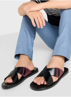 Robert Wood Cross Strap Casual Sandals  - Image 5