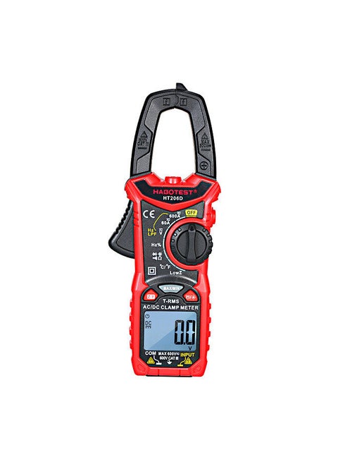 AC/DC Digital Clamp Meter for Measuring AC/DC Voltage , AC/DC Current, Frequency, Duty Cycle, Diode, Resistance, Continuity, Transistors Test, NCV Clamp Multimeter