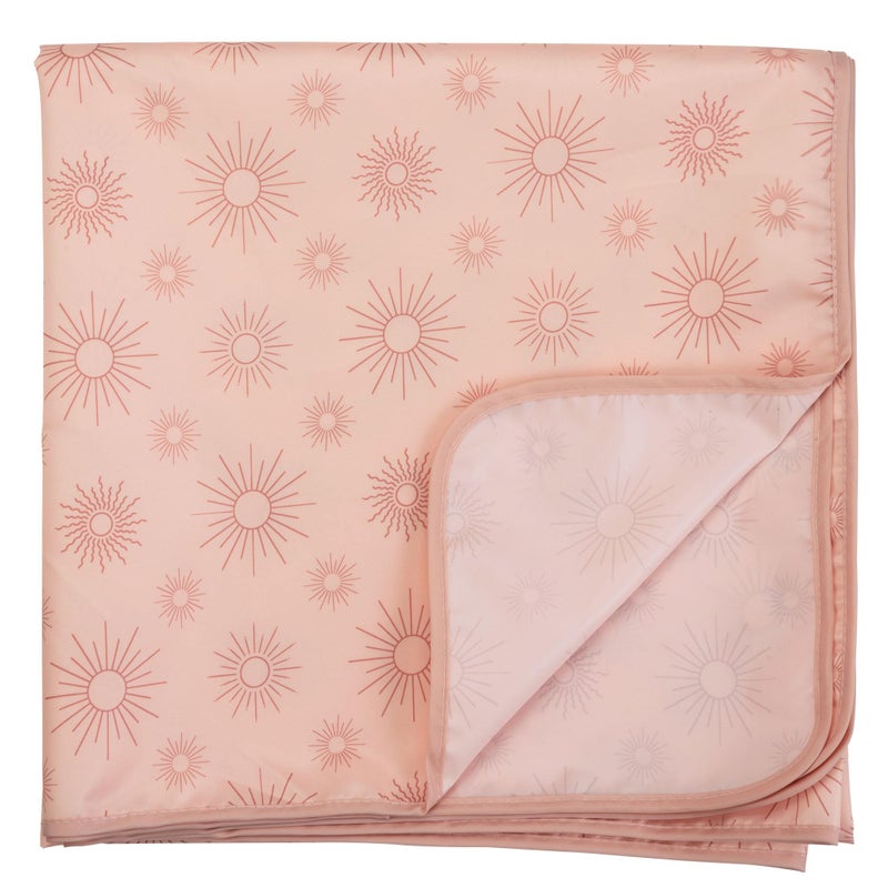 Tiny Twinkle Splat Mat for Under High Chair or Table | 51" x 51" Waterproof & Mess-Proof High Chair Mat for Baby, Machine Washable for Mealtime or Art(Shine) - Image 4