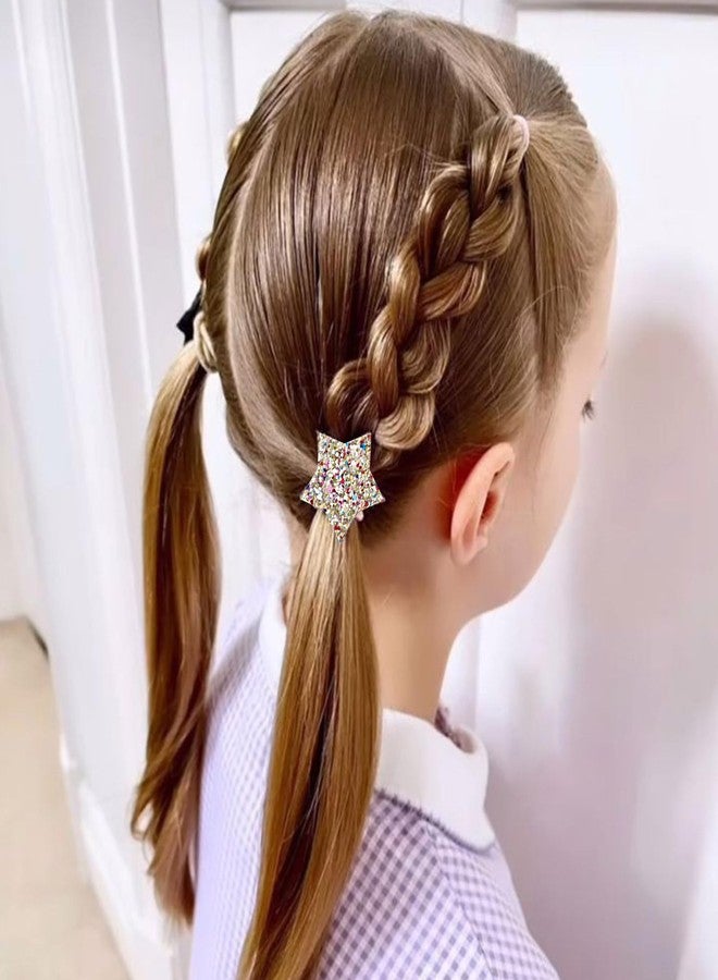 DRESHOW BQUBO 36 Pcs Toddler Hair Ties Clips for Girls Cute Hair Accessories Baby Sequins Butterfly Ties Clips Colorful Snap Hairpins Rubber Bands for Baby Toddler Girls Kids - Image 2