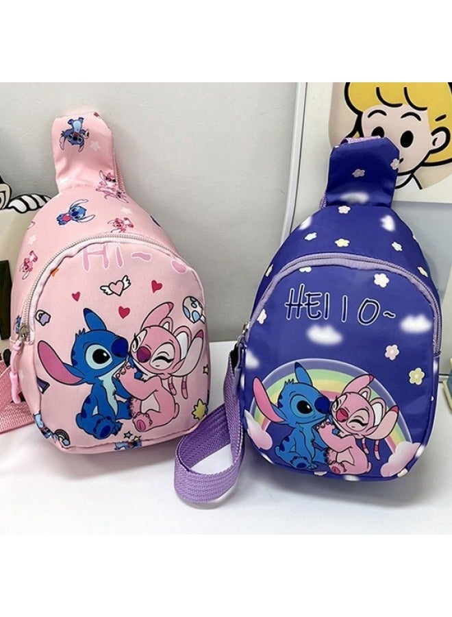 Children's Bag Kindergarten Cartoon Printed Nylon Cloth Shoulder Crossbody Chest Bag For Boys And Girls Baby Wear Coin Purse-Color:One  - Image 4