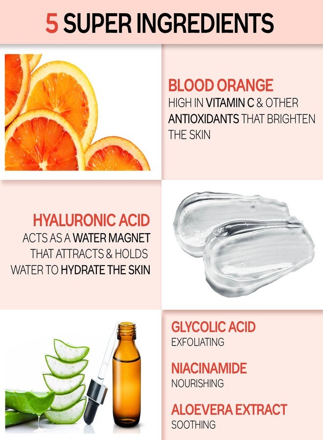 Facescanada Pre-Makeup Moisture Glow Sheet Mask, 20G | Facial-Like Hydrating Face Sheet Mask | Flawless Makeup Base | Instant Brightening & Glow | Blood Orange & Hyaluronic Acid | For All Skin Types - Image 3