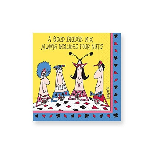 Design Design Includes 4 Nuts Cocktail Napkins, 5", Multicolor - Image 4