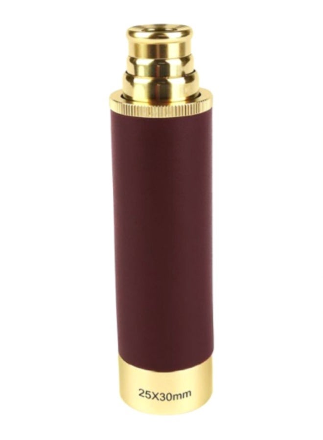 AROAQ 25x30 HD Portable Telescope – Compact Zoom Monocular with Ergonomic Design, Gold/Brown - Image 1