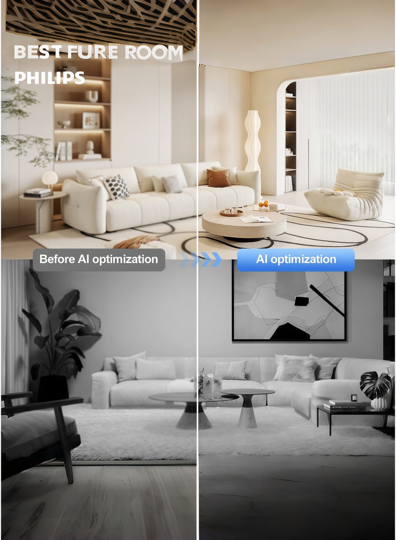 فيليبس كاميرا رصاصة منزلية بدقة 2 ميجابكسل من Philips مع عدسة 4 مم مع H.264 ، وكشف الحركة ، ورؤية ليلية بالألوان الكاملة ، وأداء صوت ثنائي الاتجاه ، وسحابة وتخزين بطاقة TF كاميرا IP منزلية من سلسلة 4000 TAI4510/70 - Image 3