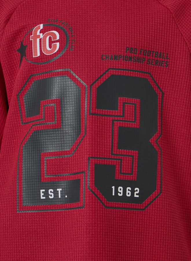 Styli Toddler Boy football inspired t-shirt with shorts set - Image 4