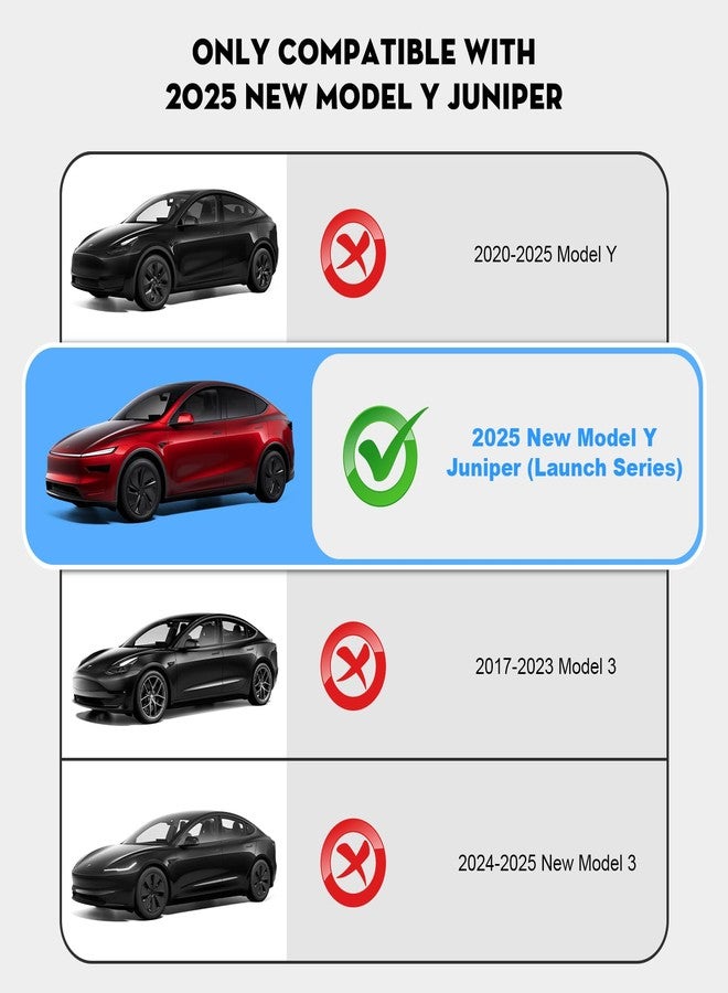 KUNIST Grille Mesh Inserts for 2025 Tesla New Model Y Front Air Inlet Vent Grille Cover Replacement for 2025 New Model Y Juniper (Launch Series) Accessories (Detachable Version) - Image 3