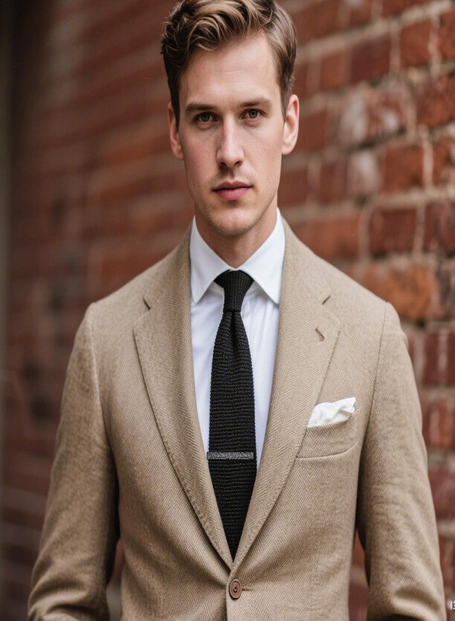 HAWSON Black Vine Tie Clips for Men, 2.2 Inch Shiny Tie Bars Pins for Regular Necktie, Business Wedding Gifts - Image 5