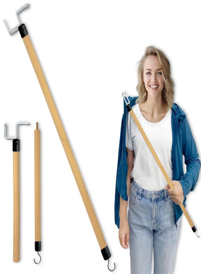 Nourislif 27'' Dressing Stick, Long Dressing Stick for Elderly, Disabled, Limited Mobility - Daily Living Dressing Aid Stick for Hip Replacement, Back - Dressing Aid for Pants, Shoes, Socks - Image 1