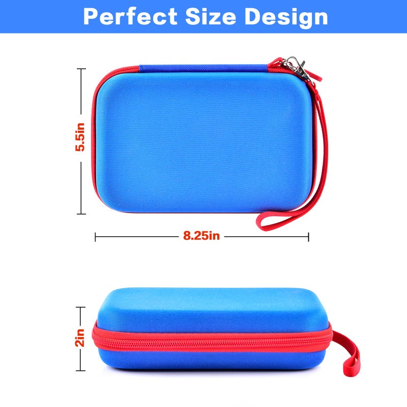 casmilee Case Compatible with Giiker Super Slide Brain Games, Brain Teaser Puzzles Organizer Storage Bag, Flow Slider Puzzle Game Holder (Blue) - Image 4