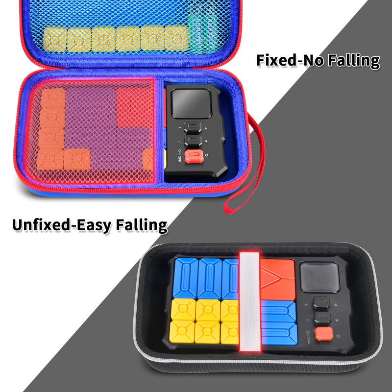casmilee Case Compatible with Giiker Super Slide Brain Games, Brain Teaser Puzzles Organizer Storage Bag, Flow Slider Puzzle Game Holder (Blue) - Image 3