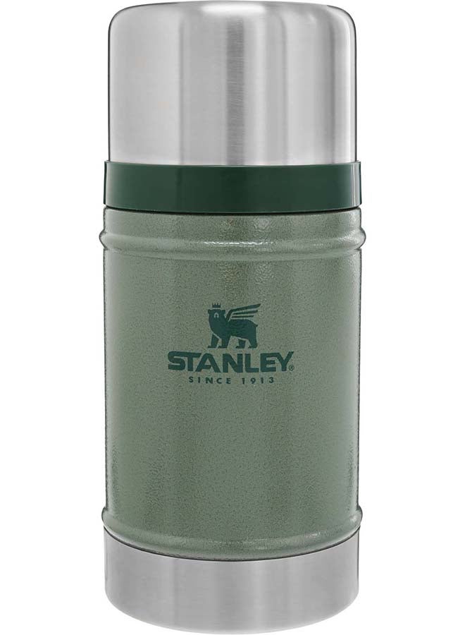 Stanley Classic Legendary Food Jar 0.7L / 24OZ Hammertone Green – BPA FREE Stainless Steel Food Thermos | Hot for 15 Hours | Leakproof Lid Doubles as Cup | Dishwasher Safe | Lifetime Warranty - Image 1