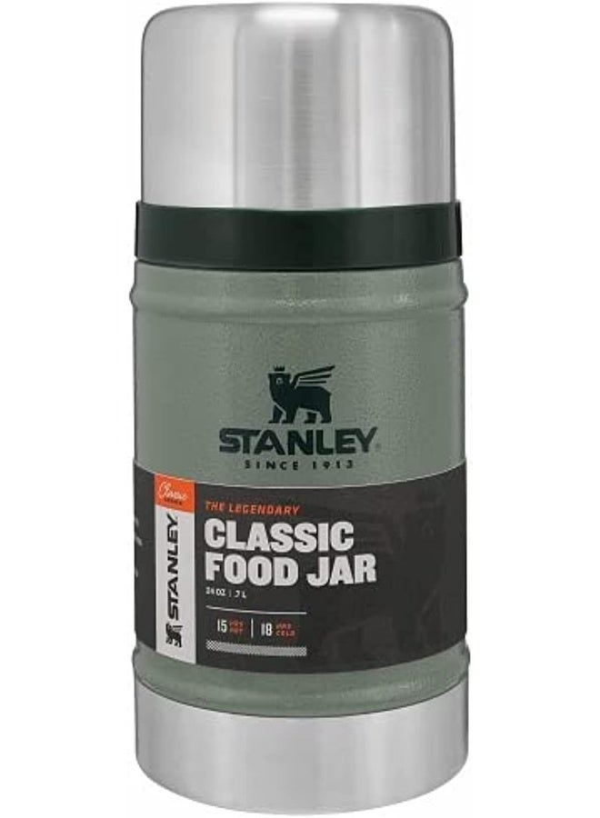 Stanley Classic Legendary Food Jar 0.7L / 24OZ Hammertone Green – BPA FREE Stainless Steel Food Thermos | Hot for 15 Hours | Leakproof Lid Doubles as Cup | Dishwasher Safe | Lifetime Warranty - Image 3