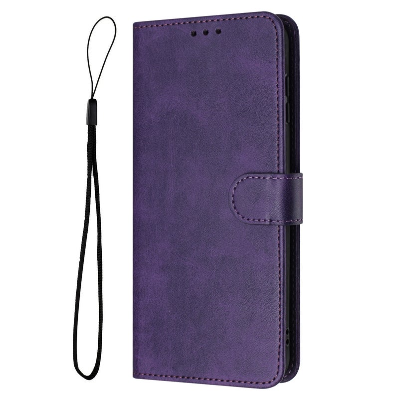 HuHa Protective Cover For Nothing Phone 2a / 2a Plus Solid Calf Texture Flip Leather Phone Case(Purple) - Image 2