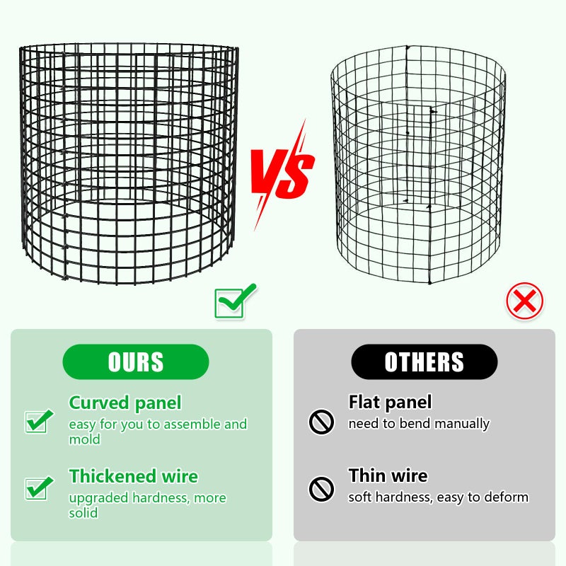 RGJ 5 Pack Plant Protector from Animals, 13x12 inch Wire Plant Cages Mesh Plant Cage Garden Plant Protector, Sturdy Bunny Barricades Chicken Wire Cloche Plant Protectors for Keeping Bunny Animals Out - Image 5