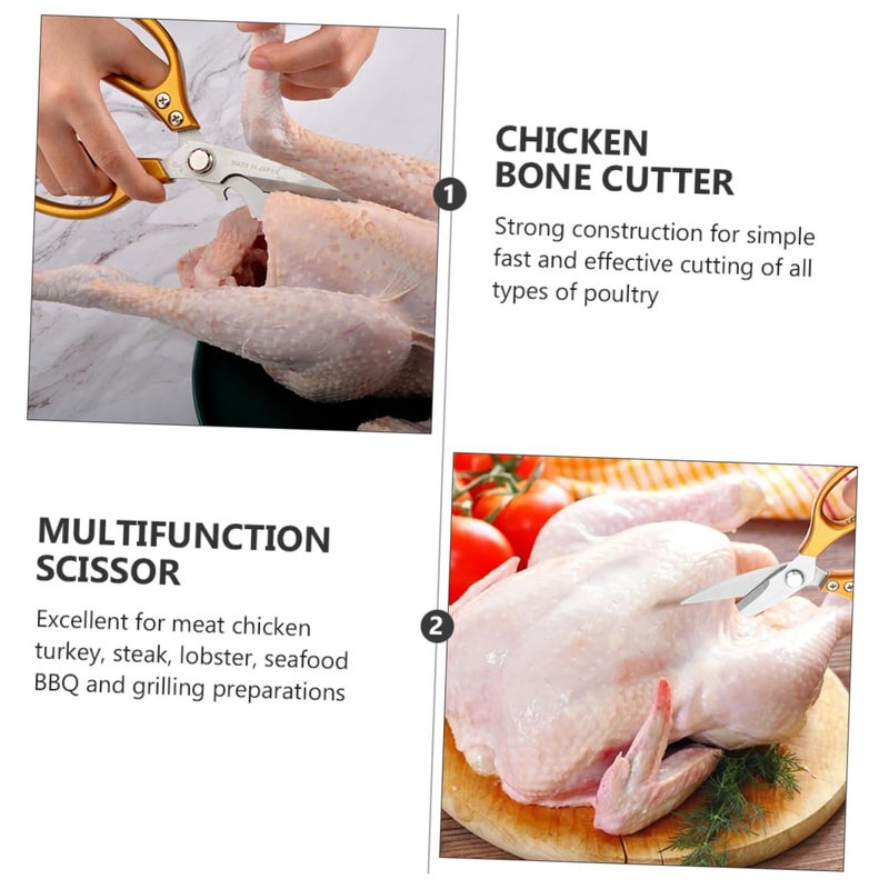 Heavy Duty Stainless Steel Kitchen Shears For Cutting Meat Poultry Chicken Bone - Image 3