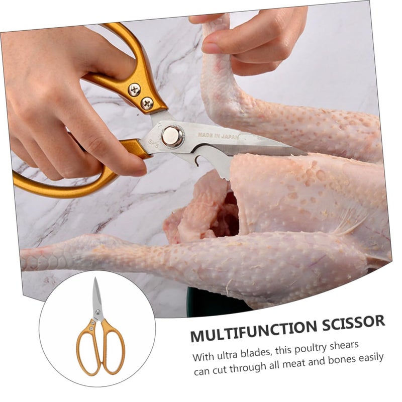 Heavy Duty Stainless Steel Kitchen Shears For Cutting Meat Poultry Chicken Bone - Image 4