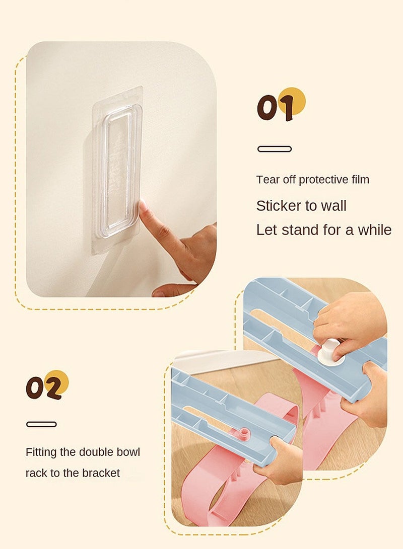 كيدل تعليق نوع قفص الحيوانات الأليفة تغذية القط موزع المياه القط تغذية الكلب القط التلقائي وعاء الشرب الكلب القط أرنب قفص نوع التغذية صينية - Image 2