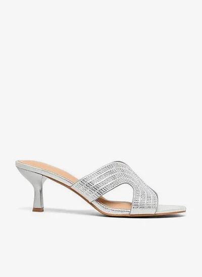 Cuple Embellished high-heeled cross-strap sandal