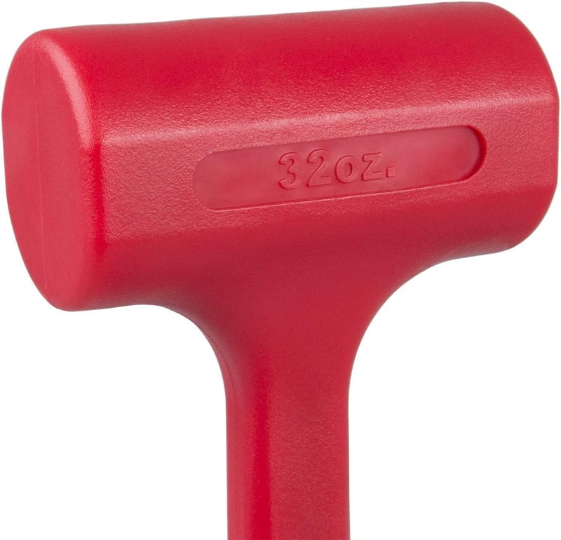 EFFICERE 3-Piece Premium Dead Blow Hammer and Unicast Mallet Set - Include 16-oz (1 lb), 32-oz (2 lb) and 48-oz (3 lb), Neon Red Color | Rebound and Spark Resistant Hammers, Non-Marring and Non-Sparking Design - Image 5