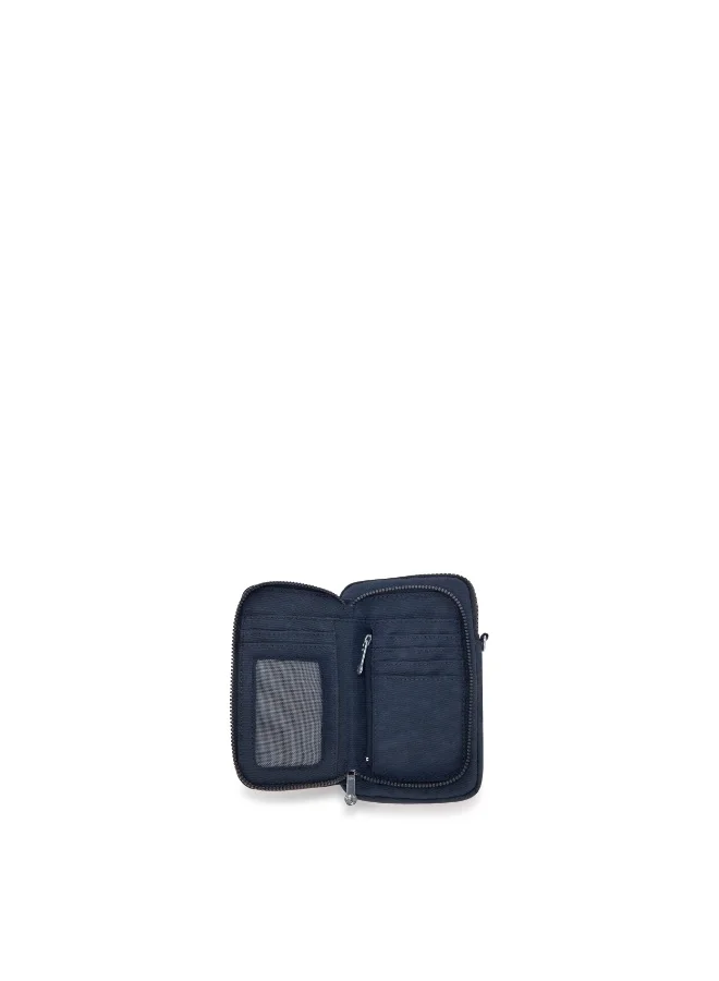 Kipling Telmo Small Wallet with Removable Crossbody Strap Blue Bleu