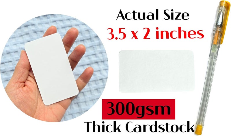 PPAPPAPPIYO 3.5x2 Blank color index cards (100) Paper - Blank (white) - Image 2