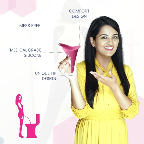 MildCares Reusable Female Urination Device | Stand & Pee Silicone Funnel for Women | Hygienic, Portable & Waterproof | Travel Pee Device for Outdoor Use & Pregnancy (Pack of 1) - Image 4