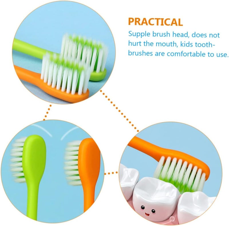 4pcs Boy Girl Toothbrush Adorable Carrot Design Manual Toothbrush for Boy Girl Soft Bristles for Gentle Cleaning for Travel and Home Use for s Oral Care - Image 5