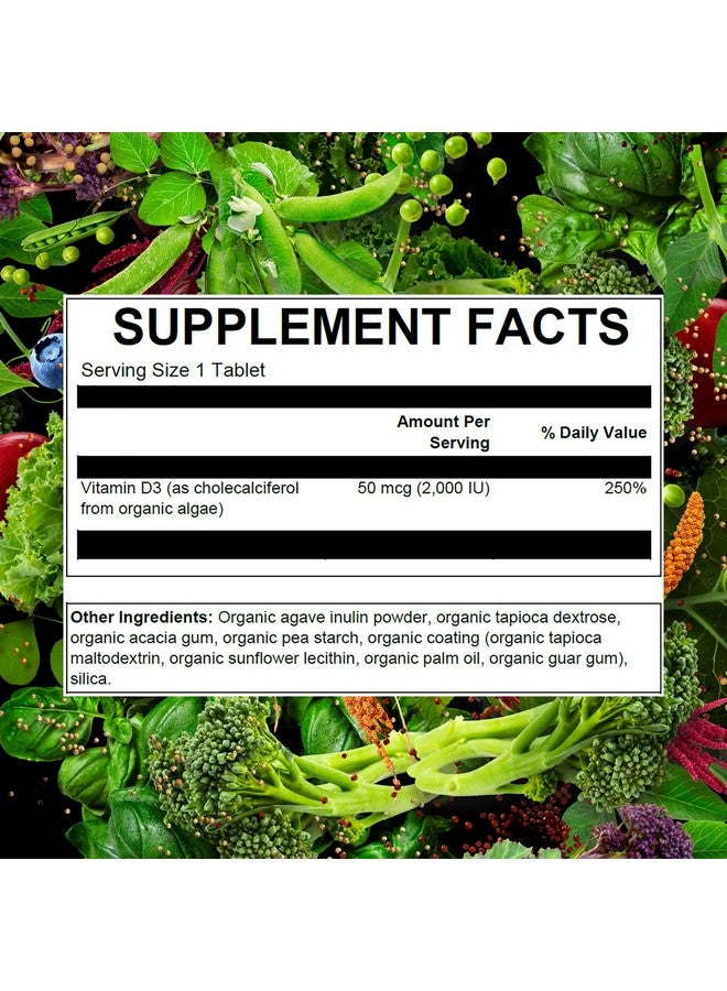 PlantFusion Vegan Vitamin D3 2000Iu Organic Vitamin D3 Sourced From Vitashine Plant Based Lichen Helps Support Immunity And Bone Health 60 Tablets - Image 5