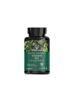 PlantFusion Vegan Vitamin D3 2000Iu Organic Vitamin D3 Sourced From Vitashine Plant Based Lichen Helps Support Immunity And Bone Health 60 Tablets  - Image 1