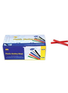 Psi Plastic Binding Ring 10mm, Red  - Image 2