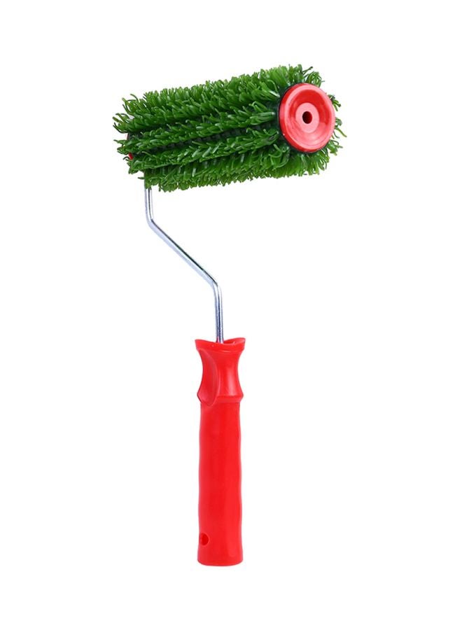 Loquat Grass Painting Brush Roller Red/Green 7inch - Image 1