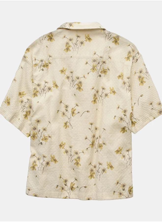 امريكان ايجل AE Poolside Printed Button-Up Shirt