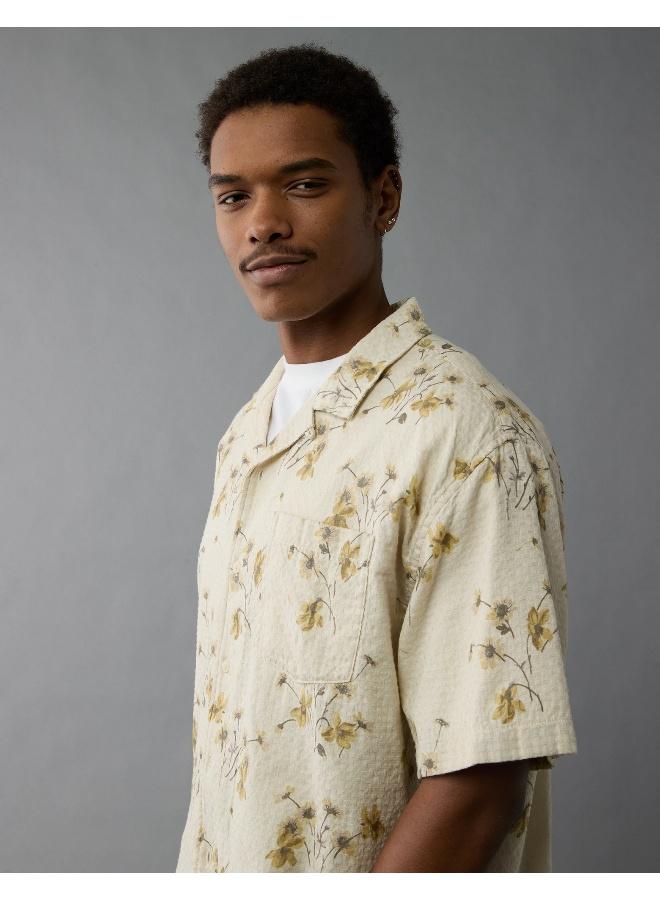 American Eagle AE Poolside Printed Button-Up Shirt - Image 5