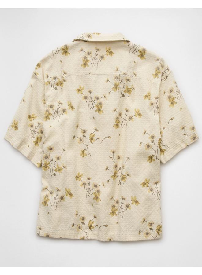 American Eagle AE Poolside Printed Button-Up Shirt - Image 2