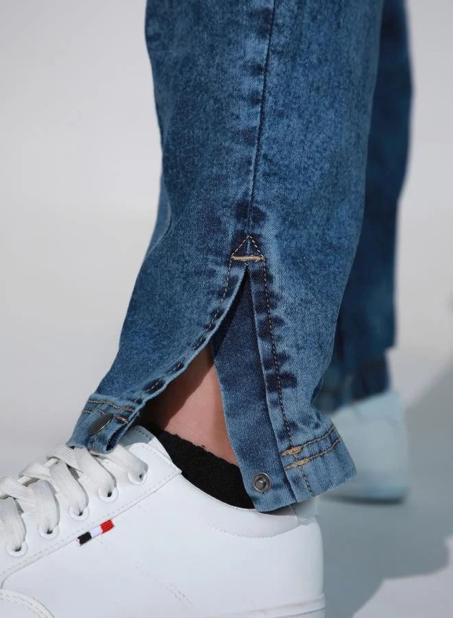 Hubberholme Hubberholme High Rise Relaxed Fit Cargo Jeans