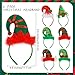 Aodaer 6 Pack Christmas Headband Elf Hat Costume Headwear Christmas Hair Hoop for Christmas Party Holiday Favors Elves Party Decoration - Image 4