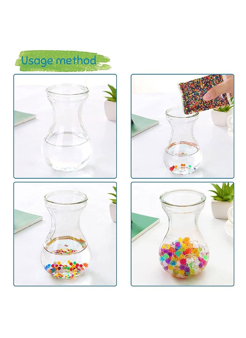 Generic IK Appx 10000 Water Balls Crystal Water Ball for Kids Magic Crystal Water Jelly Balls Beads 160g 100 Packets of Water Balls Water Balls for Vase Fillers Plants Decoration  - Image 2