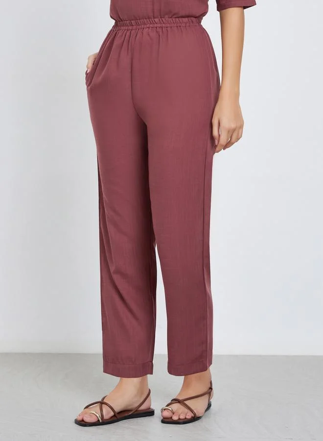 Maxim Creation Maxim Creation Women Embroidered Panel Top and Pants Co-Ords