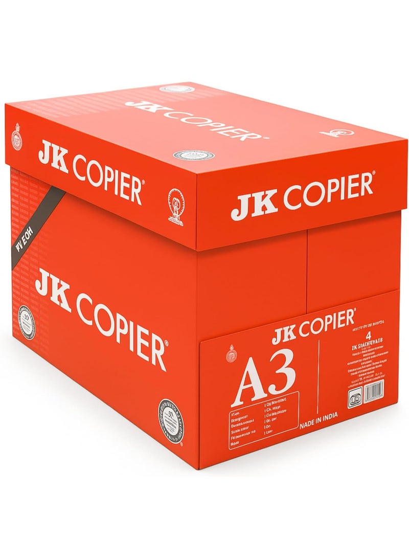 JK Copier A3 Paper – Box of 5 Reams | 297mm x 420mm | Bright White Sheets for Office, School & Home Use - Image 1